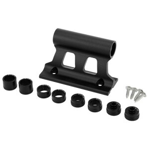 X AUTOHAUX 0.25インチ(6.5mm)スルーアクスル用のアルミニウム合金防食ブラックを備えたユニバーサルクイックリリース自転車フォークマウントラック1セット
