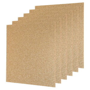 グリッターアクリルシート 光沢 PMMA 蛍光プラスチックシート 押し出し半透明ブ ランク DIY アートクラフト レー ザーカット&彫刻用 茶色 厚さ0.3 cm 20 x 20 cm 6個