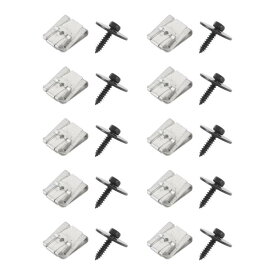 VekAuto 10 Kits Car fen-der Liner Splash Shield Bumper Cover sc-rew Compatible for メルセデスベンツに対応 500 SEC 1993, Durable Metal 黒い License Bracket sc-rew Bolt