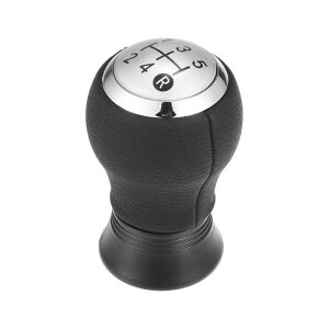 Partuto 5速マニュアルギアシフトノブ - 車のギアボックススティックシフターレバーノブ - Toyotaに対応ヤリス2005-2010 プラスチック製