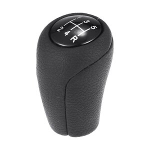 Partuto 5速マニュアルギアシフトノブ カーギアボックススティックシフターレバーノブ Mazdaに対応MX-5 Miata 2006-2012フェイクレザーブラ ック1個