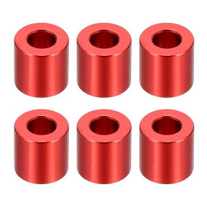 PATIKIL M6�A���~�X�y�[�T�[ 6�� �����X�y�[�T�[�A���~�j�E��6.2mm ID x 12mm OD x 12mm L �A���~�X�y�[�T�[�X�N�����[�X�^���h�I�t���E���h 1/4�܂���M6�X�N�����[�{���g�p �ԐF