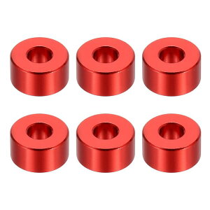 PATIKIL M6�A���~�X�y�[�T�[ 6�� �����X�y�[�T�[�A���~�j�E��6.2mm ID x 15mm OD x 8mm L �A���~�X�y�[�T�[�X�N�����[�X�^���h�I�t���E���h 1/4�܂���M6�X�N�����[�{���g�p �ԐF