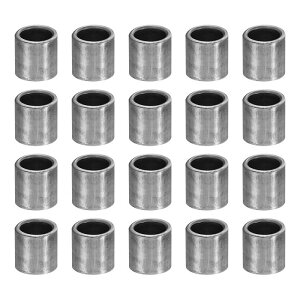 PATIKIL M5スチールスペーサー 40個 メタルスペーサー スチール 5.2mm ID x 7mm OD x 7mm L 炭素鋼スペーサースクリュースタンドオフ 1/5インチまたはM5スクリューボルト用