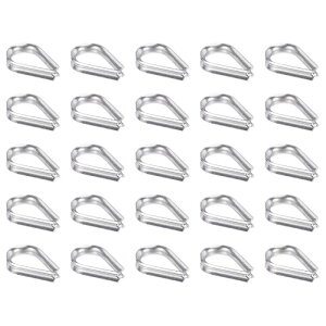 PATIKIL 5/64"���C���[���[�v�X���[�u 30�Z�b�g 2mm�a���[�v���t�e�B���O�P�[�u���p316�X�e�����X�X�`�[���X���[�u