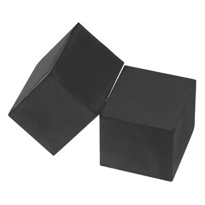 PATIKIL ゴムベンチブロック 100x100x100 mm 4個 スクエアスタンピングベース 宝石職人 槌加工 成形 チェイス加工 金属の平坦化用 黒