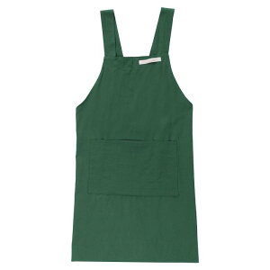 PATIKIL 78 x 104cm 綿製エプロン ポケット付き調節可能なビブキッチンエプロン 女性男性用 ガーデニング 料理 キッチン 家庭用 コーヒー 野菜 果物 収穫 緑色