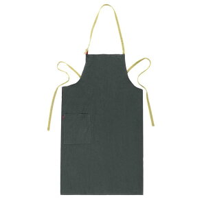 PATIKIL キッチンエプロン ポケット付き調節可能なビブキッチンエプロン 女性男性用ガーデニング調理キッチン家庭用コーヒー野菜果物収穫 グレーとイエローロープ