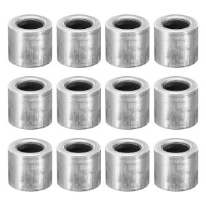 PATIKIL M6スチールスペーサー 12個 メタルスペーサー スチール6mm ID x 12mm OD x 11mm L 炭素鋼スペーサースクリュースタンドオフラウンド 1/4inまたはM6スクリューボルト用