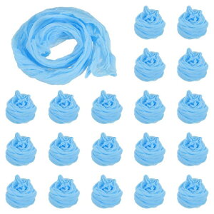 PATIKIL ストッキングフラワーファブリック 20枚 ナイロンメッシュフラワーストッキング素材 引張りシルクストッキングフラワー DIYフラワーメイキング ウェディングクラフト ホームデコレー