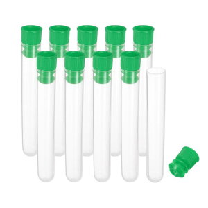 PATIKIL 3" 長さ プラスチック製 縫い針収納ホルダー 10個入り ポータブルなマッ ト刺繍針ピン歯楊枝収納チューブケース クラフトニット用 緑