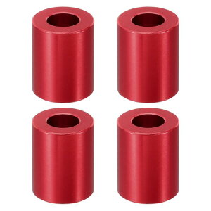 PATIKIL M8アルミニウムスペーサー 4個セット メタルスペーサーアルミニウム8.2mm ID x 16mm OD x 20mm L アルミニウムスペーサースクリュースタンドオフラウンド 1/3インチまたはM8スクリューボルト