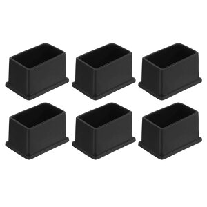 6�Z�b�g��PVC���X�N�G�A�`�F�A���b�O�L���b�v 50mm x 30mm OD ���Ƌ�p�t�B�[�g�p�b�h �e�[�u���t�b�g�J�o�[�L���b�v ���ی�p
