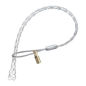 6-9mmケーブル用のケーブル引き抜きグリ ップ 4.2mmナット付き30cmワイヤーメッシュプーラーソックスグリ ップ シングルヘッド 亜鉛メッキ鋼線グリ ップ ネットカバー付き スムーズ 1個（シルバー）