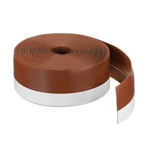 防水ドアシール 45mm シリコンシールストリップ ドアドラフトストッパー 接着テープ ウィンドウ ハウス シャワーガラスの隙間 12m 茶色