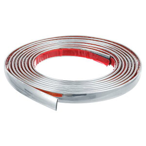 はがして貼るトリム 0.5" x 9.8フィートの柔軟な壁モールディングトリム 防水自己粘着壁トリム ミラーフレーム壁エッジDIYホームデコレーション シルバー