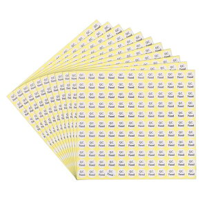 QC���i�X�e�b�J�[ �X�e�b�J�[ �~�` �S���X�e�b�J�[ �q�ɕi���Ǘ� �`�F�b�N�e�X�g���i�p ���� �z���C�g 132��/�V�[�g 40�V�[�g