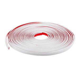 はがして貼るトリム 0.5" x 33フィートの柔軟な壁モールディングトリム 防水自己粘着壁トリム ミラーフレーム壁エッジDIYホームデコレーション ホワイト