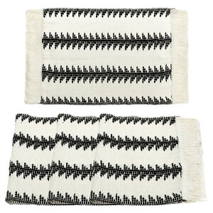 4���Z�b�g�̐D��z�v���[�X�} �b�g �^�b�Z���t���̃h�C���[ �_�C�j���O�e�[�u���L�b�`���p�[�e�B�[�p�̒��F���l���}�N�����e�[�u���} �b�g 11.81x19.69" ���F�z���C�g