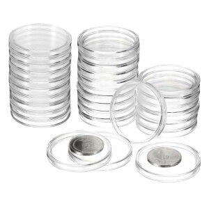 30�� 40mm �V���o�[ �h�� �R�C�� �z���_�[ �v���X�`�b�N �R�C�� �J�v�Z�� �J�o�[ �A�N���� ���� �ی^ �R�C�� ���W �p�i �R���e�i �V���o�[ �R�C�� �v���e�N�^�[ �܂��� NFC �^�O �p