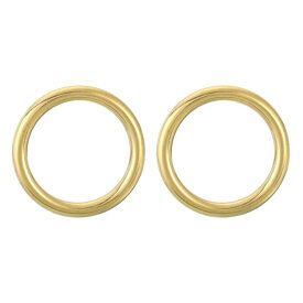 2個 Oリング バックル 38mm/1.5" 真鍮製シームレス溶接リング 6mm厚 荷物用ウェビングクラフトDIY装飾アクセサリー 金色