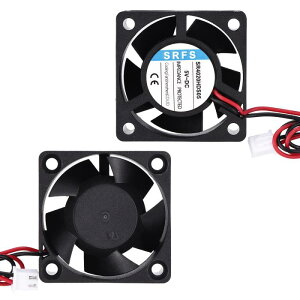 4020�t�@�� 40mm×20mm 1-3/5�C���` 5V ���^�v���X�`�b�N��p�t�@�� 2�s�� PC�P�[�X CPU�q�[�g�V���N 3D�v�����^ �f�X�N�g�b�v��p ���[�^�[ �T�[�o�[�p(2����)