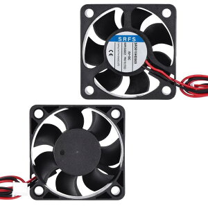 5015�t�@�� 50mm×15mm 2�C���` 5V���^�v���X�`�b�N��p�t�@�� 2�s�� �R���s���[�^ PC�P�[�X CPU�q�[�g�V���N 3D�v�����^ �f�X�N�g�b�v��p ���[�^�[ �T�[�o�[�p(2�Z�b�g)