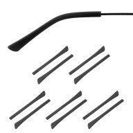 PATIKIL 5組 交換用 メガネ テンプル シリコーン 滑り止め メガネ 先端カバー 1x2mm 穴サイズ 長方形 薄…
