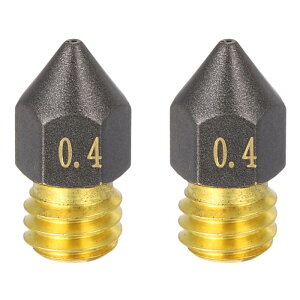 2�Z�b�g 0.4mm MK8 �^�J�m�Y�� M6�l�W PTFE�R�[�e�B���O�m�Y���L�b�g 3D�v�����^�[�A�N�Z�T���[ �����Ή� ��s �ϖ��Ր� MK3S Mini 3D�v�����^�[�z�b�g�G���h�����`�b�v