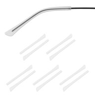 PATIKIL 5 ペア メガネ 替え テンプル シリコーン 滑り止め メガネ 先端 カバー 1x2mm 用 薄型 メタル フ…