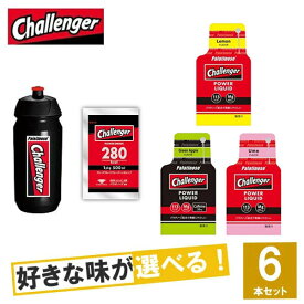 Challenger チャレンジャー マニア選べる3味6個セット(チャレンジャー スポーツボトル 500ml 1個、パワードリンク1袋、パワーリキッドお好きな味6個) 【登山 マラソン ランニング トレイルランニング トライアスロン 行動食 補給食 グルテンフリー ボトル ドリンク 水筒】