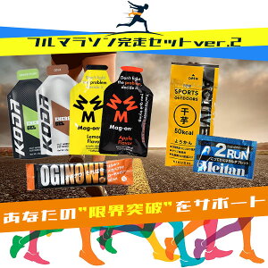 ☆レビュー記入でクーポンプレゼント!☆【送料無料】フルマラソン完走セットver.2 マラソン 補給食 トレラン 行動食 エネルギーゼリー ランニング 初心者 エネルギー補給 マグオン ハニー