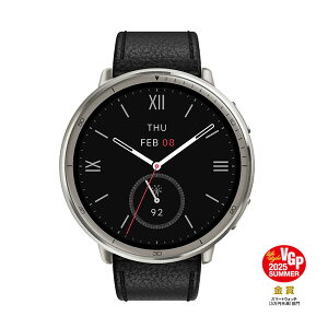 Amazfit Amazfit Active 2 Round(v~A) 44mm X}[gEHb` A}YtBbg {K㗝X iPhone android X}zΉ  2000nitPx GPS ItC}bv S  NǗ X|[