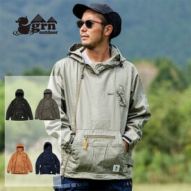 grn outdoor ジーアールエヌ HIASOBI CAMPER JACKET GO201Q メンズ・レディース フード付きジャケット 焚火 焚き火 たき火 ウェア アウター 難燃 燃えにくい おしゃれ キャンプ用品 ソロキャンプ ブッシュクラフト BBQ 登山 ハイキング