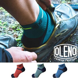 OLENO(オレノ) アルティメット SHR メンズ・レディース 5本指ソックス ランニング 靴下 トレイルランニング ジョギング フィットネス アウトドア 登山 ウォーキング ハイキング 男性 女性 トレラン 蒸れない 速乾