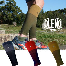 OLENO(オレノ) CALF SUPPORTER(カーフサポーター) バイカラー メンズ レディース カーフスリーブ マラソン ランニング トレイルランニング トレラン レッグウォーマー コンプレッション ふくらはぎ ゲイター 防寒 薄手 ゴルフ スポーツ サッカー ソックス