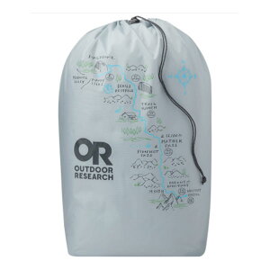 Outdoor Research �A�E�g�h�A���T�[�` PackOut Graphic Stuff Sack 10L �p�b�N�A�E�g�O���t�B�b�N�X�^�b�t�T�b�N TITANIUM ���[�o�b�O ���[�� �|�[�` �g���C�������j���O �g������ �}���\�� �o�R