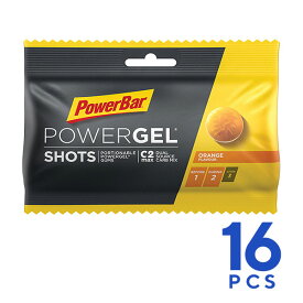 PowerBar パワーバー PowerGel Shots パワージェル・ショッツ オレンジ 1箱(16個入) グミ5粒でパワージェル1本分のエネルギー まとめ買い 補給食 行動食 トレイルランニング