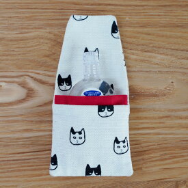 猫 目薬ケース 花粉症 目薬入れ ネコ柄 ミニポーチ 日本製 猫柄生地 猫グッズ ねこ雑貨 メンズ レディース プレゼント かわいい オシャレ ハチワレ猫 白黒ブチ猫 ホワイト