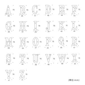 楽天市場 表札 1文字価格 ブラスレター 真鍮切文字 アルファベット 英字 おしゃれガーデン家具と物置 Juicy