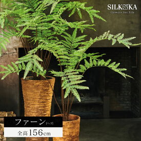 フェイクグリーン 大型 「 ファーン （ヘゴ） 156cm シルカ （Silk-ka）」 人工観葉植物 おしゃれ リアル 草花 インテリア グリーン 大型観葉植物 ハイワンツリー 南国 リゾート プランツ フェイク 人工 観葉 植物 大きい 大きめ 室内 会社 人工植物 玄関 リビング 入口