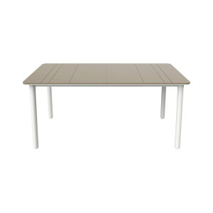 ガーデンテーブル おしゃれ ダイニング 長方形 「Resol Noa リソル ノア テーブル 160cm×90cm」 屋外テーブル リゾート テラステーブル ベランダ 用 プラスチック ダイニングテーブル ガーデニン