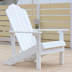 ととのい椅子 プラスチック 樹脂 「 マッキンリー アディロンダックチェア 1脚 」 屋外 屋外チェア 防水 水洗 雨ざらし 温泉 サウナ プール ベランダ テラスガーデンチェア ラウンジチェア
