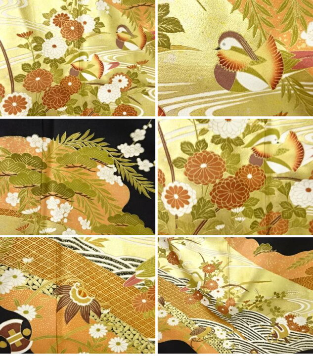 楽天市場】金彩鴛鴦に菊・松梅模様留袖(比翼付き)【リサイクル】【中古】【着】 宗sou : お茶道具・着物 【宗 sou】 楽天市場】金彩鴛鴦に菊・松梅模様留袖(比翼付き)【リサイクル】【中古】【着】 宗sou : お茶道具・着物 【宗 sou】