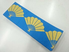 扇模様踊り帯【リサイクル】【中古】【着】 宗sou(prc)