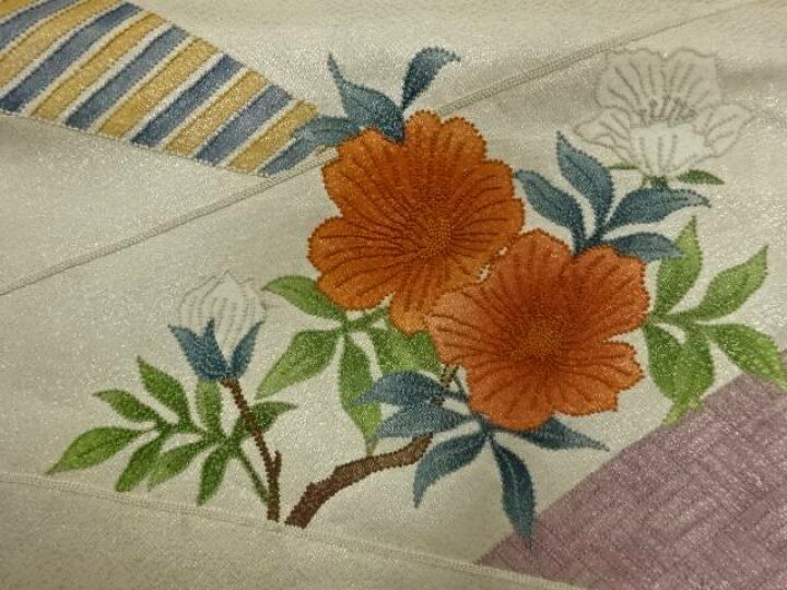 楽天市場】相良刺繍枝花模様名古屋帯【アンティーク】【中古】【着 