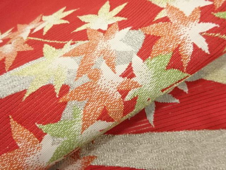 楽天市場】絽綴れ竜田川模様織出し名古屋帯【アンティーク】【中古 