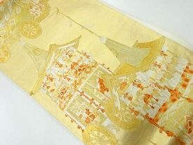 祇園祭模様織出し袋帯（材料）【アンティーク】【中古】【着】 宗sou