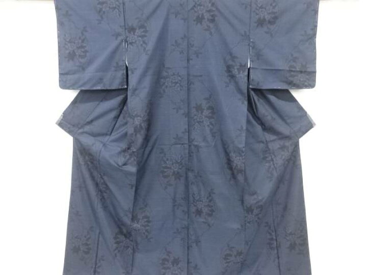 楽天市場】未使用品 枝花模様織り出し本場泥大島紬着物(7マルキ 