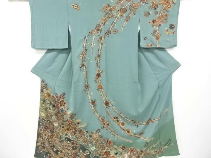 楽天市場】未使用品 手刺繍辻ヶ花模様一つ紋訪問着【着】 宗sou : お 